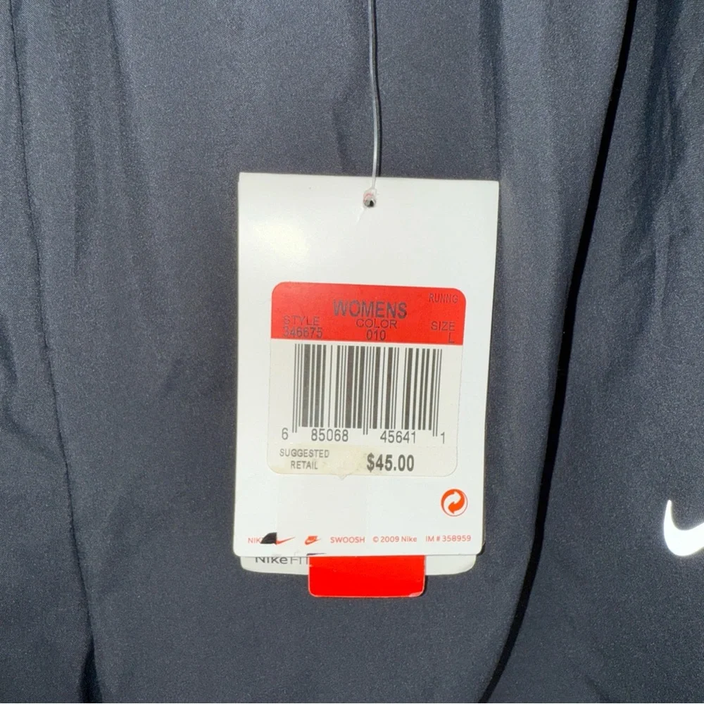 Nike Fit Dry Black Blue Dark Gray Athletic Shorts Womens Large Running‎